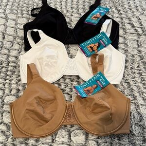 VANITY FAIR BRAS- SOLD AS BUNDLE OF 3
